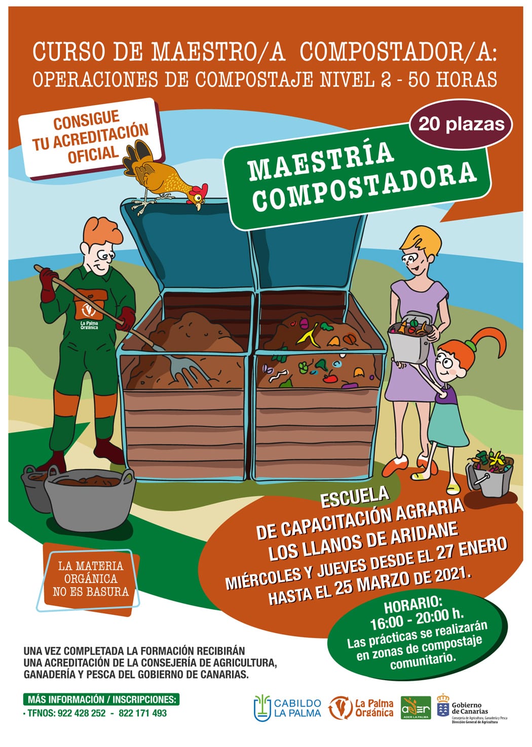 Cartel curso de Maestría en Compostaje