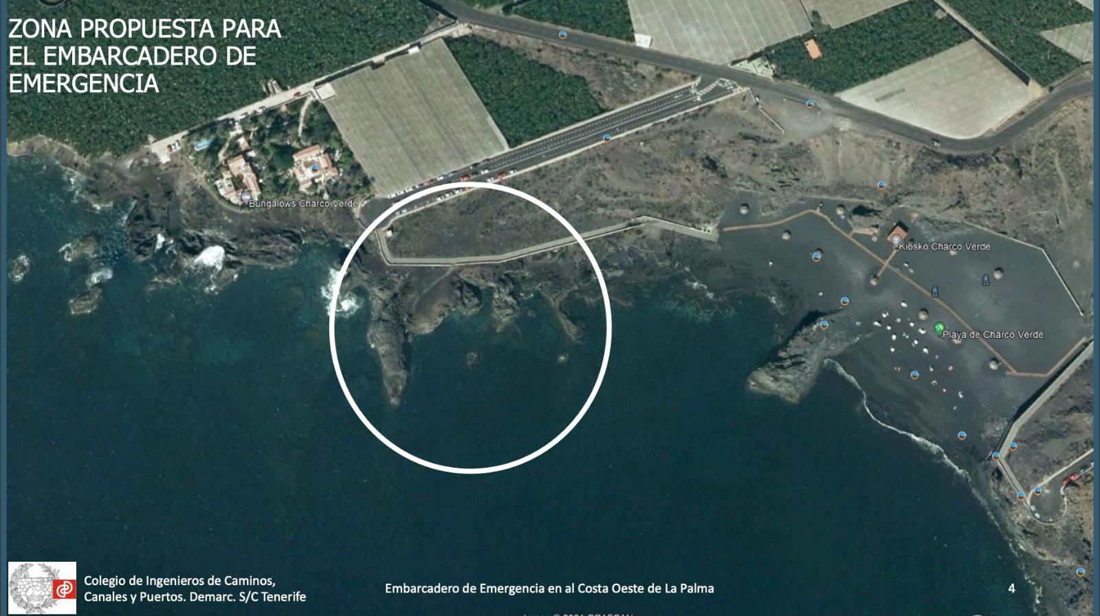 Imagen del proyecto del embarcadero de Charco Verde