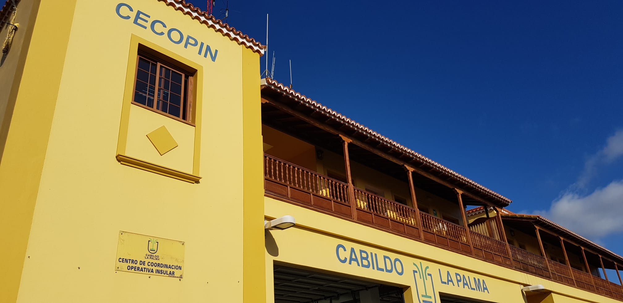 El Cabildo de La Palma traslada el Puesto de Mando Avanzado de la emergencia volcánica al Cecopin