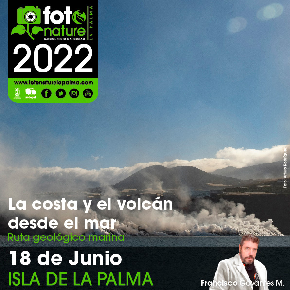 Fotonature ofrece la oportunidad de tomar desde el mar imágenes de la fajana creada por el último volcán en Cumbre Vieja