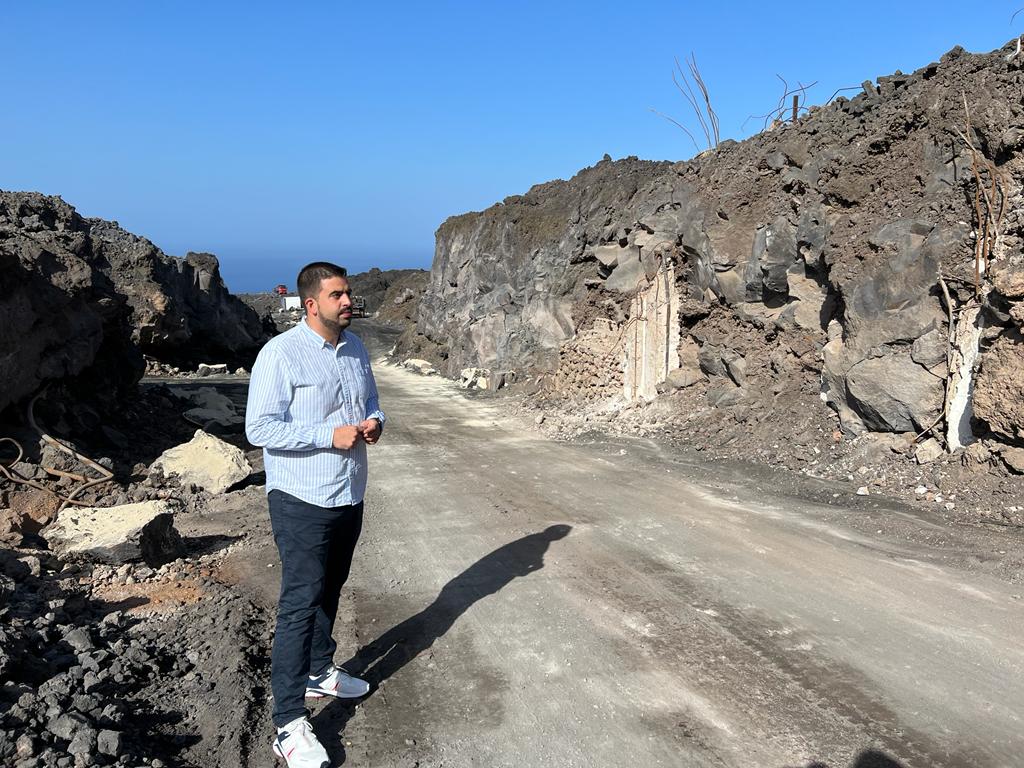 El Cabildo reabre el tramo principal del Camino de Las Norias, que permite el acceso a viviendas aisladas por las coladas