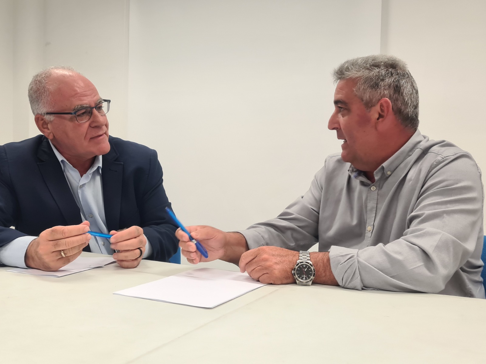 El Consejo Insular de Aguas y el Ayuntamiento de Garafía suscriben el convenio para construir un depósito regulador en Santo Domingo 