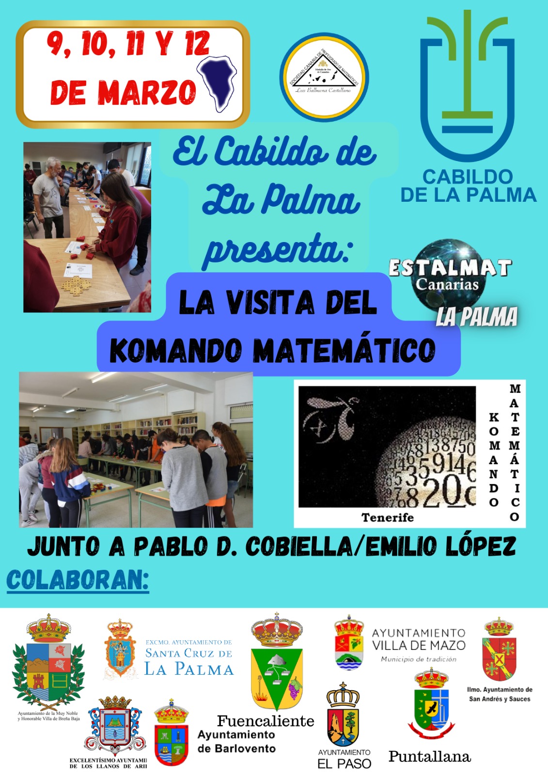 El Cabildo incentiva la cultura científica a través de la visita del ‘Komando Matemático de Tenerife’                                      