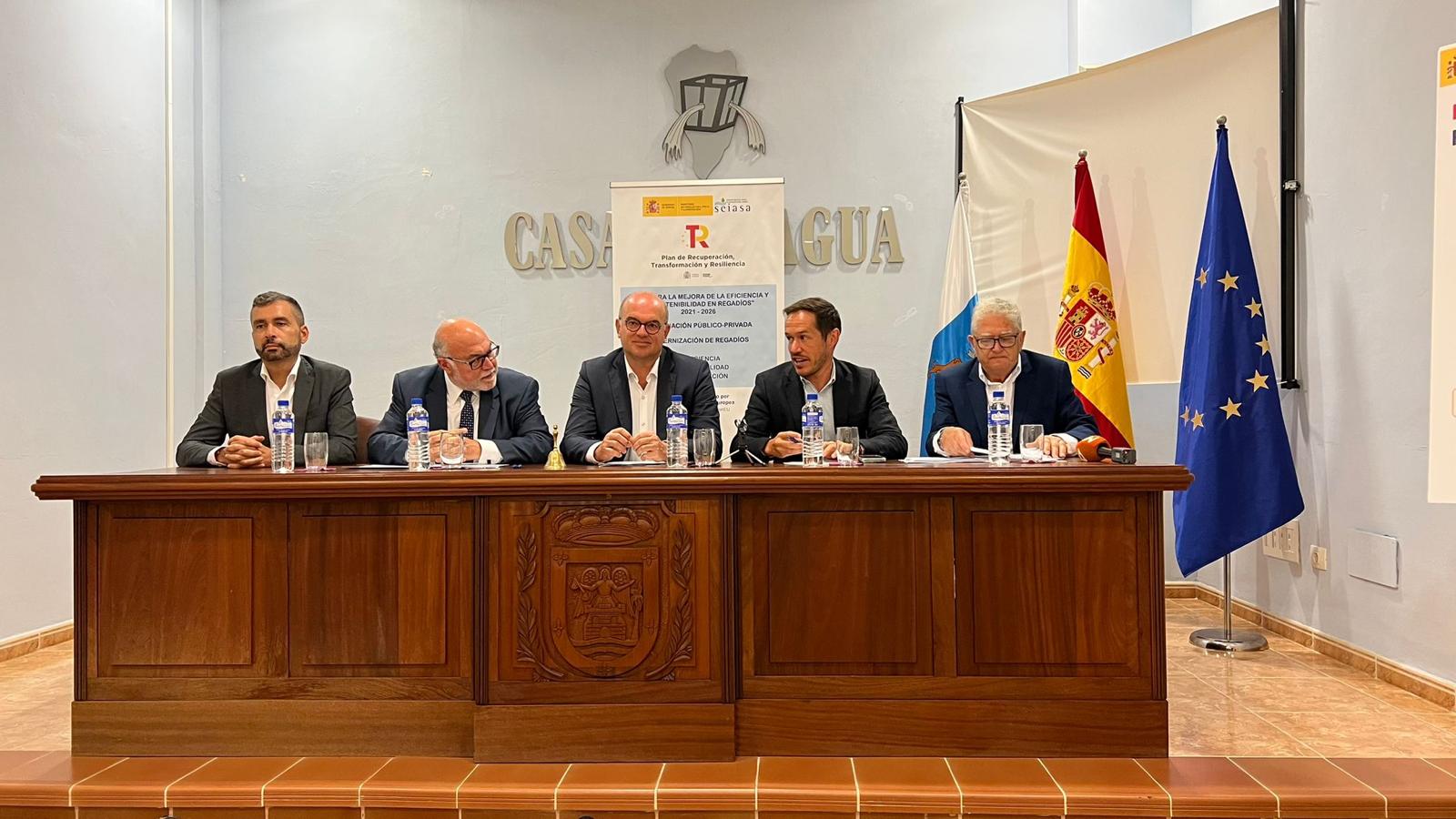 El Consejo Insular de Aguas cofinancia las obras de mejora de la red hidráulica de la Comunidad de Riegos Comarca Santa Cruz de La Palma - Las Breñas - Mazo