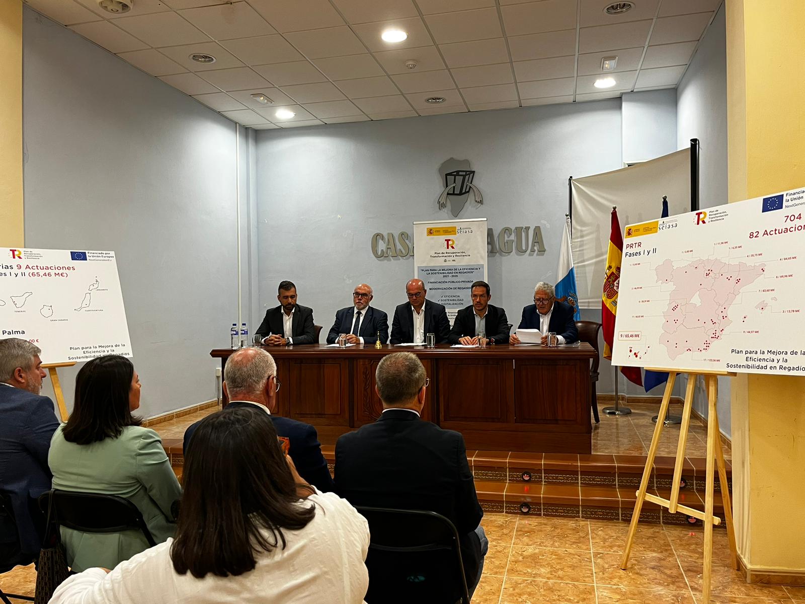 El Consejo Insular de Aguas cofinancia las obras de mejora de la red hidráulica de la Comunidad de Riegos Comarca Santa Cruz de La Palma - Las Breñas - Mazo