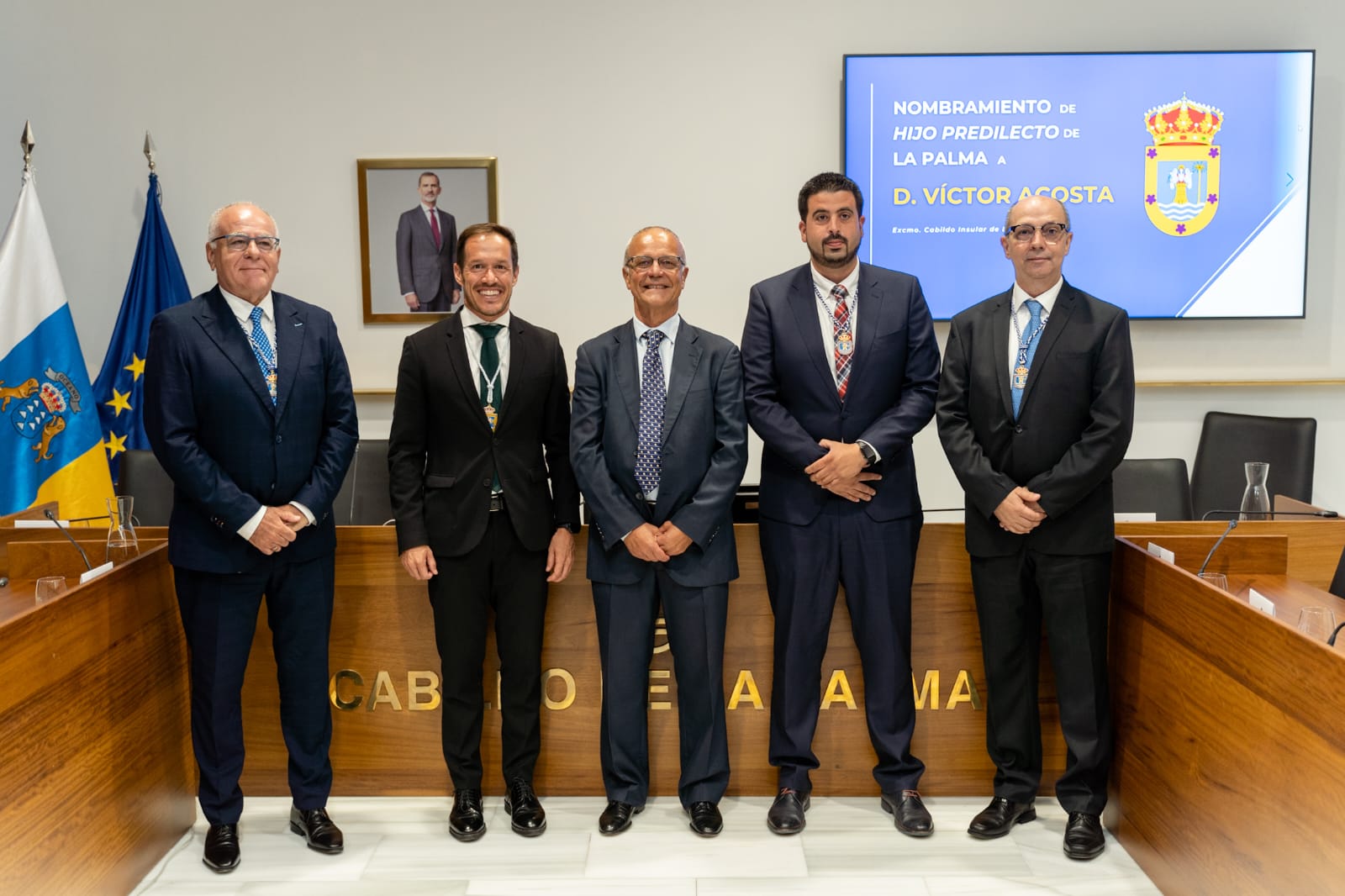 Víctor M. Acosta Rodríguez recibe el título de Hijo Predilecto de La Palma