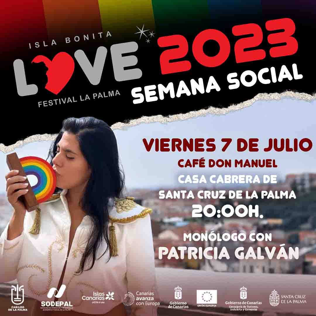 La monologuista Patricia Galván pone el punto final a la Semana Social del Isla Bonita Love Festival