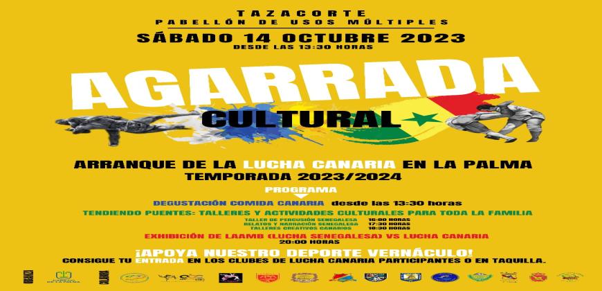 El Pabellón de Tazacorte acogerá este sábado un encuentro de las luchas canaria y senegalesa