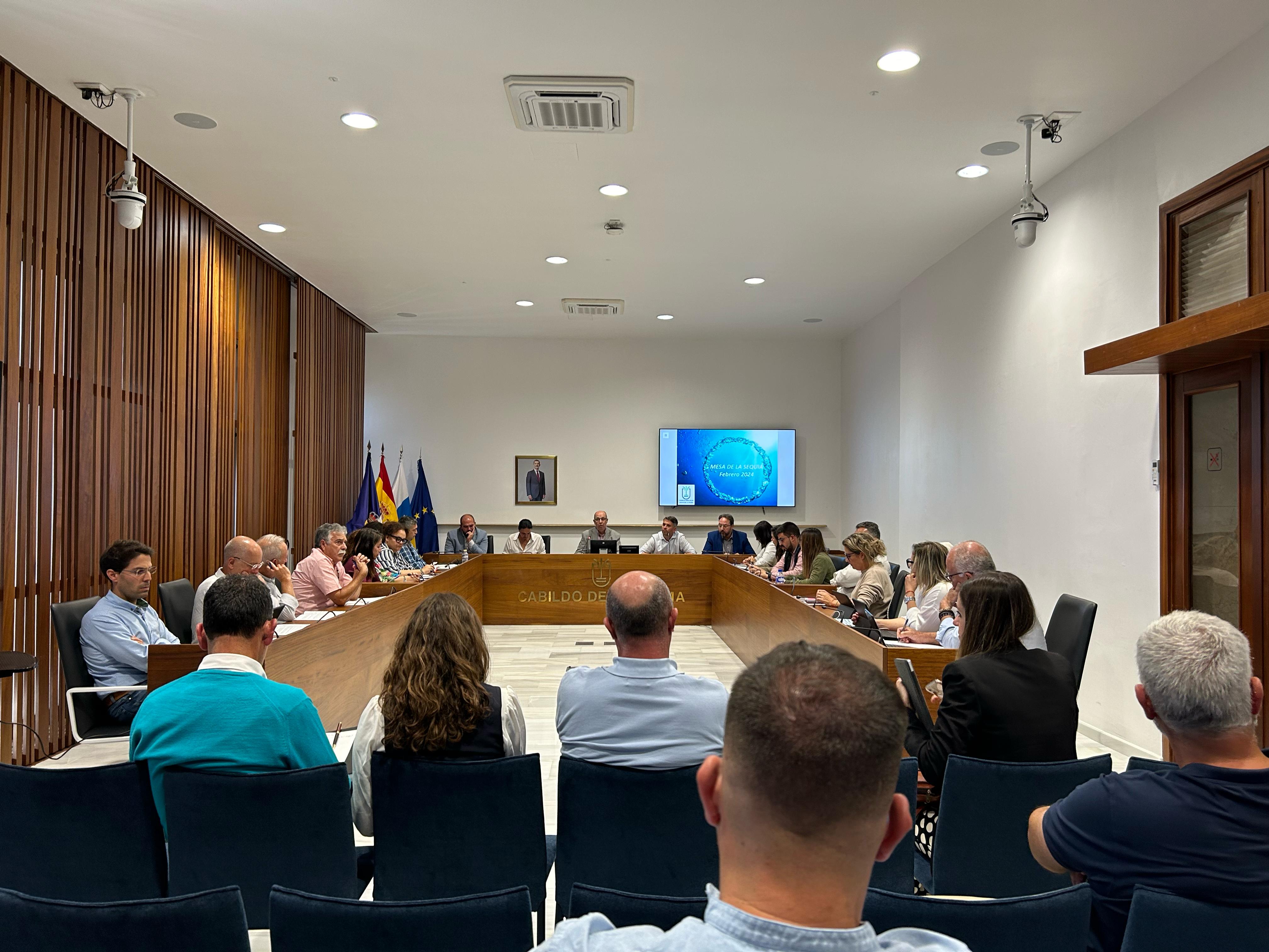 El Cabildo convoca la Mesa de la Sequía para avanzar en medidas a corto plazo que permitan contar con más recursos hídricos 