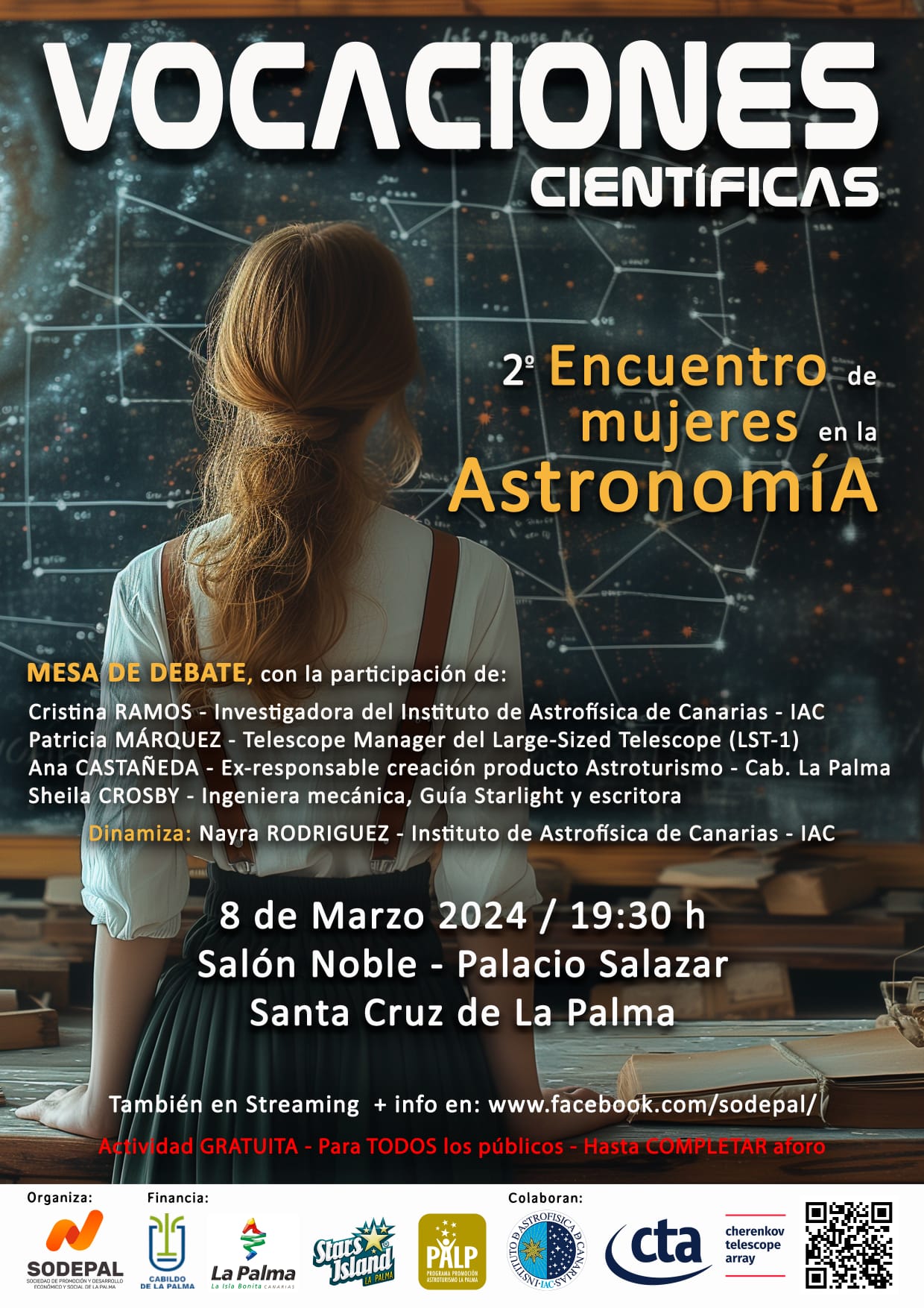 Sodepal organiza el ‘II Encuentro de Mujeres en la Astronomía’ para visibilizar el trabajo de las profesionales de este ámbito