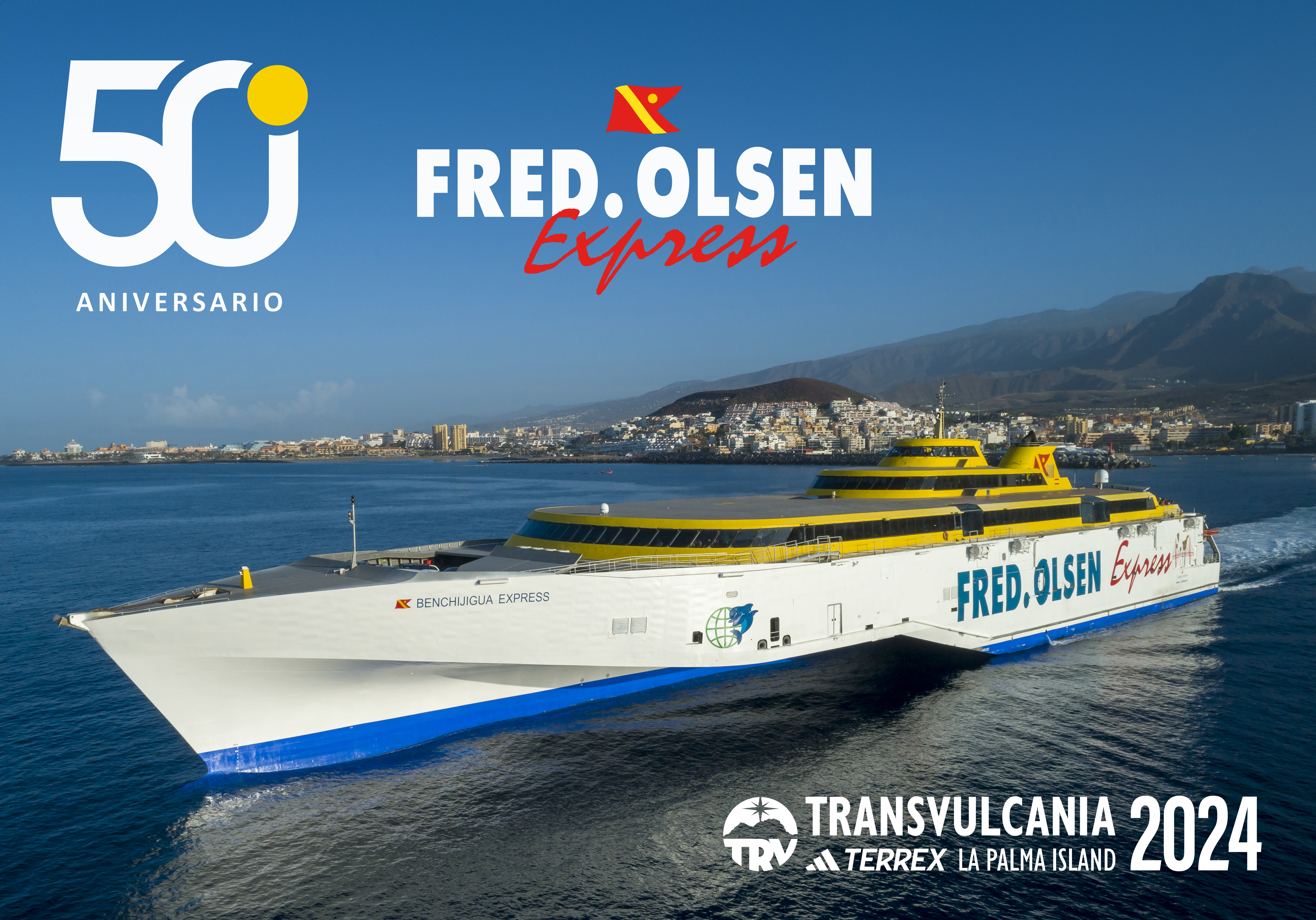 Transvulcania Adidas Terrex y Fred.Olsen Express compartirán travesía