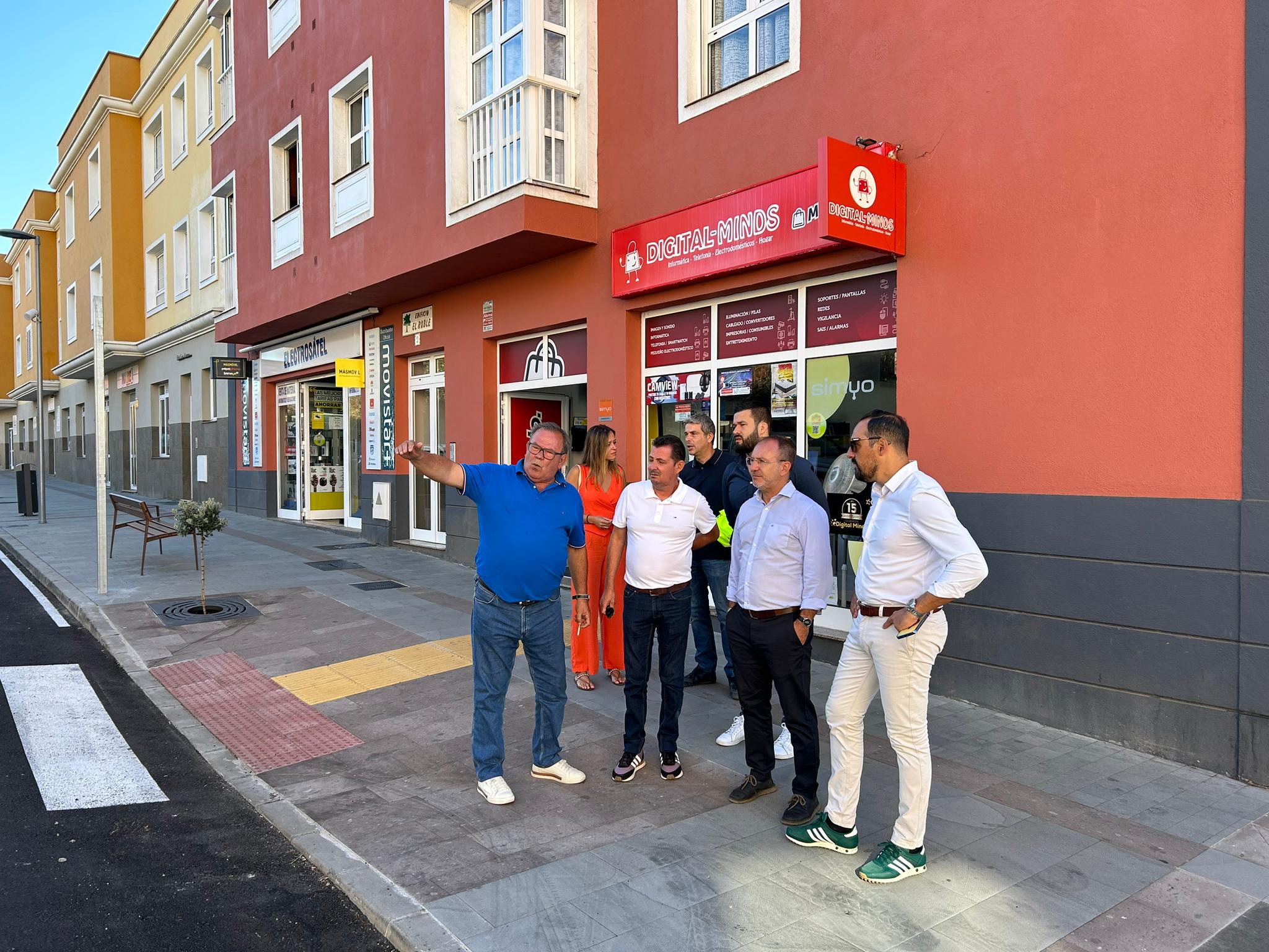 El Cabildo de La Palma culmina las obras de la Zona Comercial Abierta de Breña Alta 