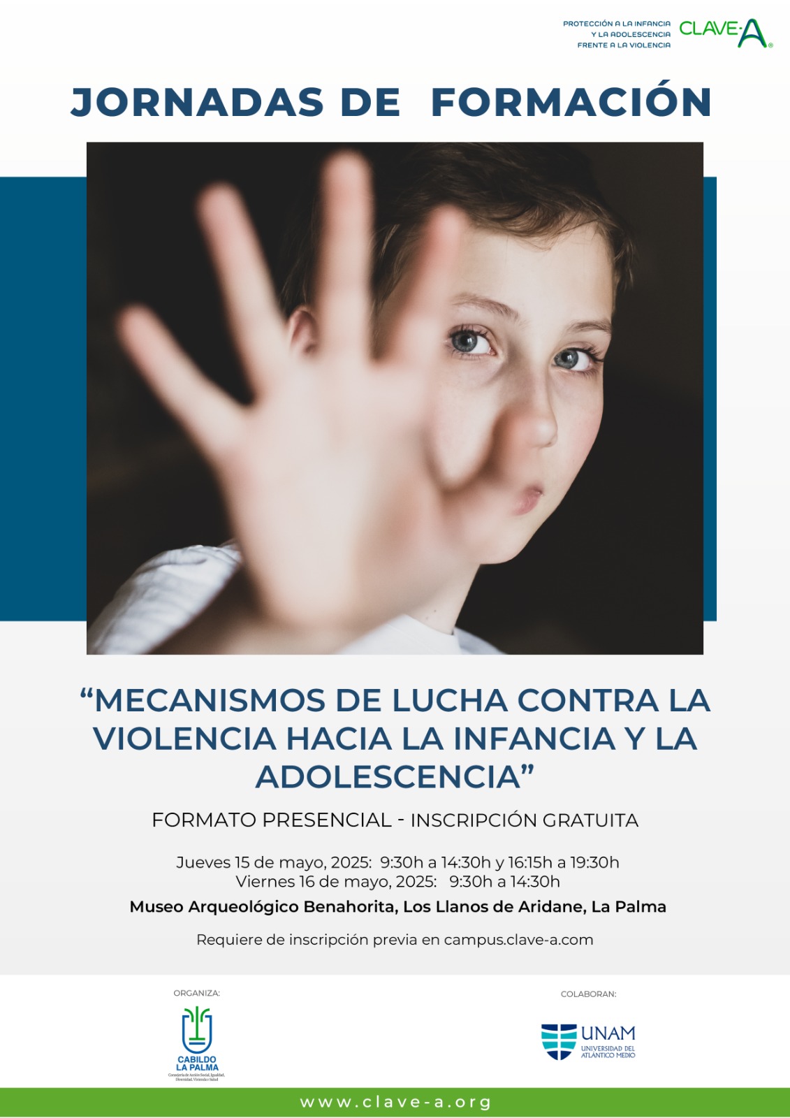 El Cabildo impulsa las unas jornadas formativas sobre mecanismos de lucha contra la violencia hacia la infancia y la adolescencia