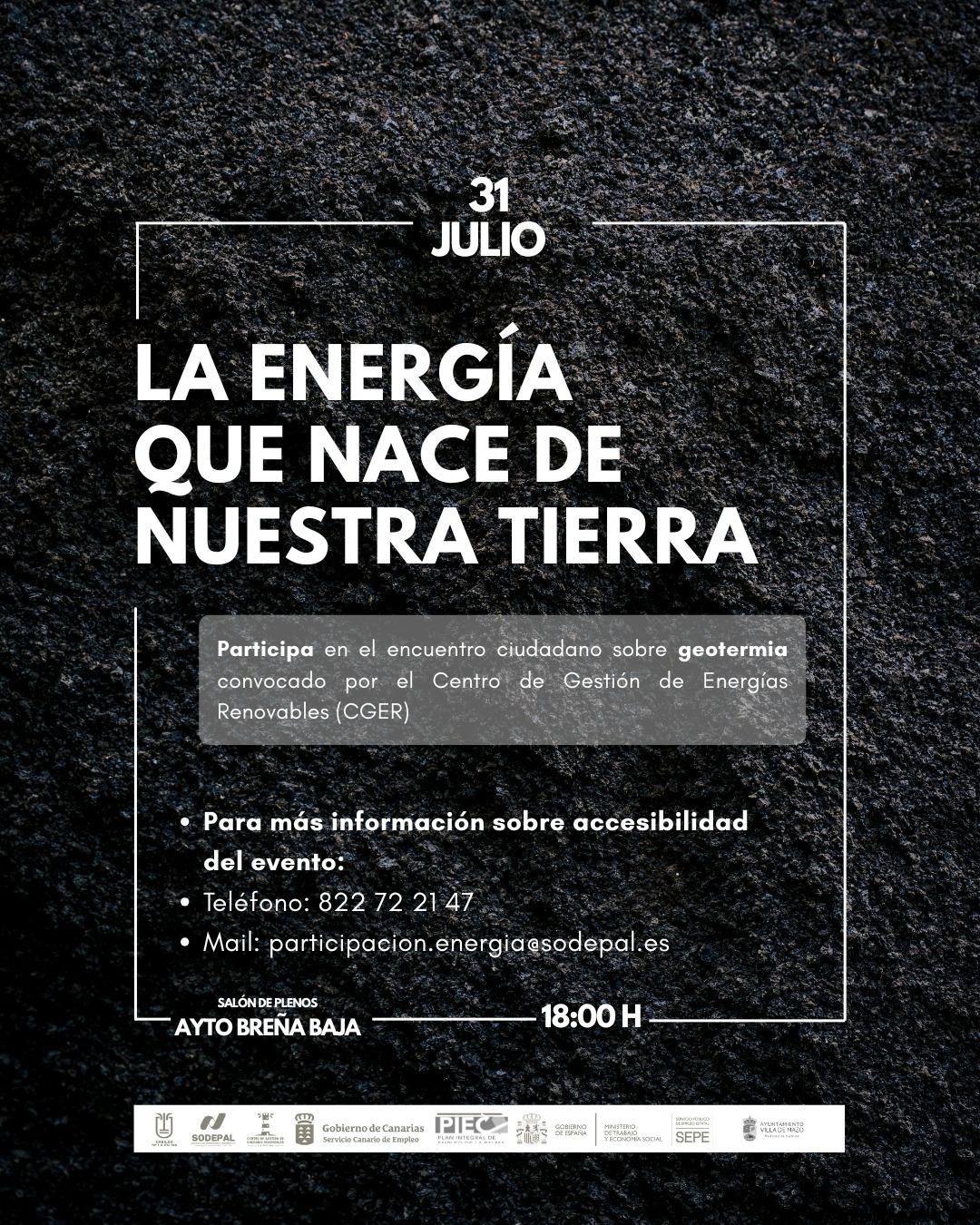 El Cabildo acerca la geotermia y el futuro energético a la ciudadanía 