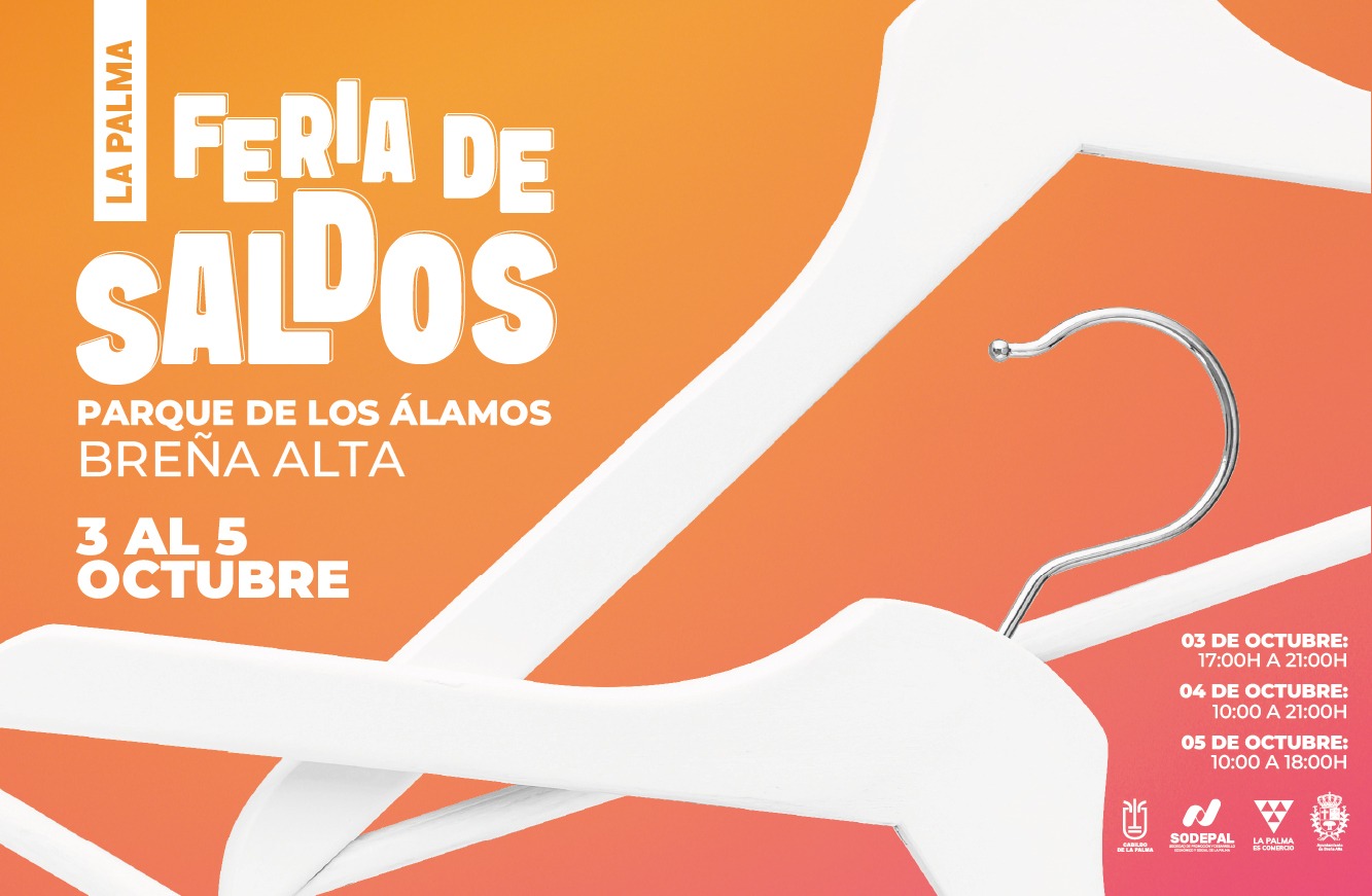 El Cabildo impulsa la Feria de Saldos de La Palma como una herramienta estratégica para el pequeño y mediano comercio