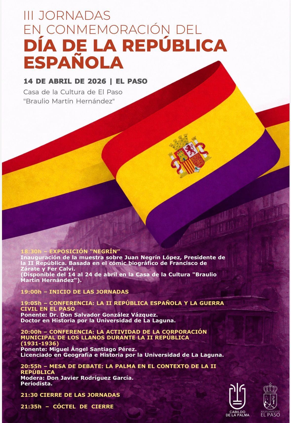 Cartel conmemoración del Día de la República Española