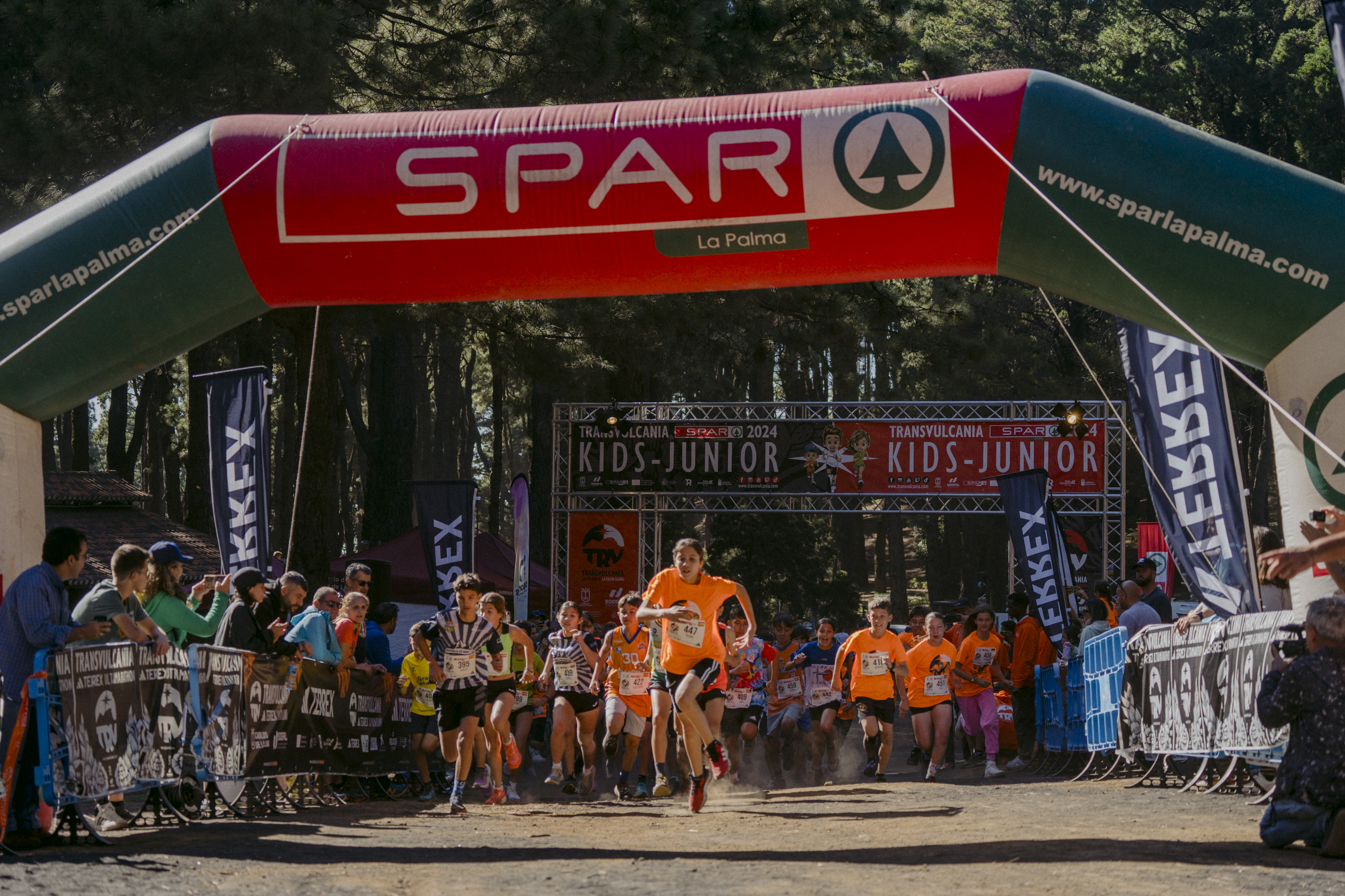 Salida Transvulcania Kids Junior Spar La Palma