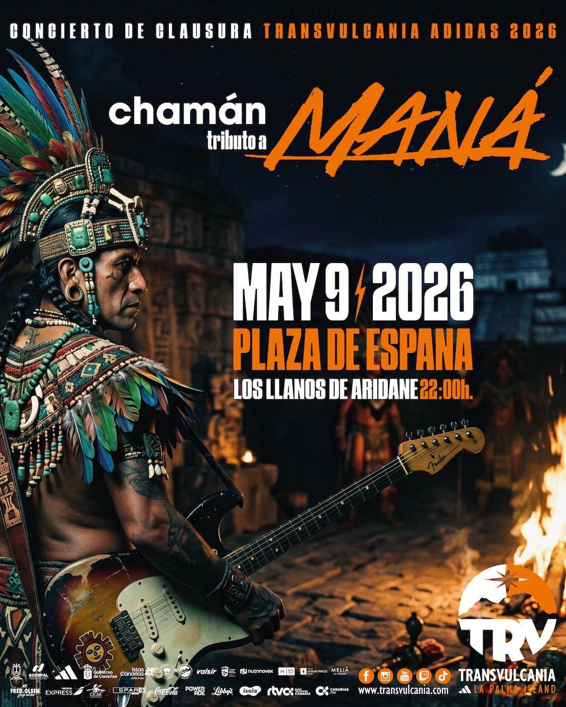 Chamán actuará en la Transvulcania adidas.