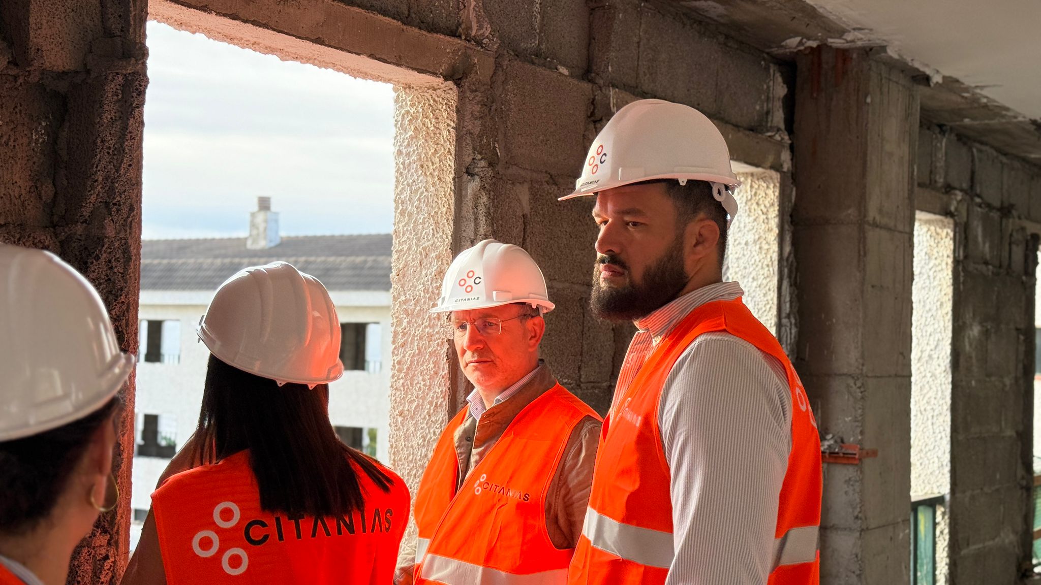 Visita a las obras de la Residencia de Mayores de La Dehesa. 
