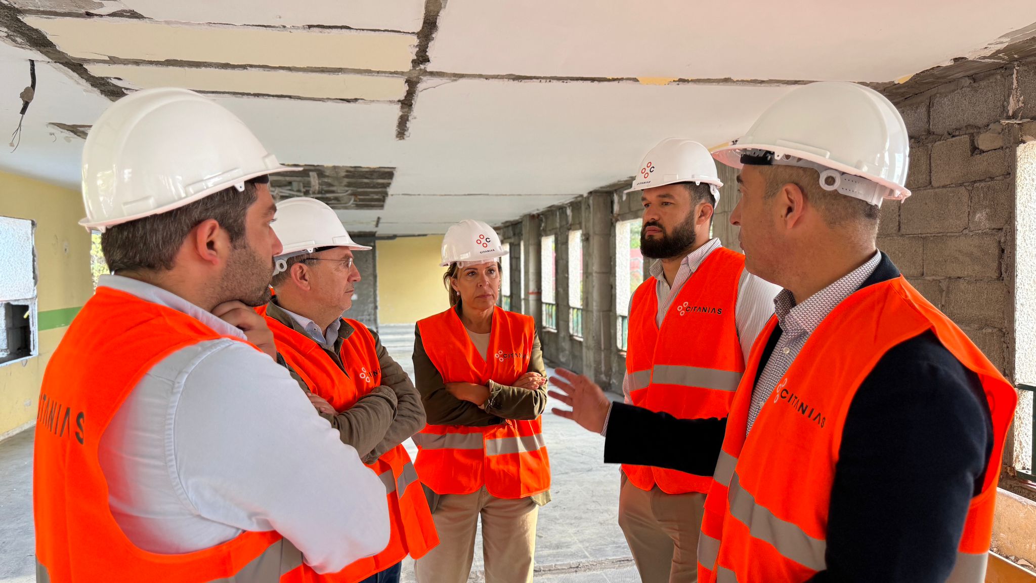 Visita a las obras de la Residencia de Mayores de La Dehesa. 