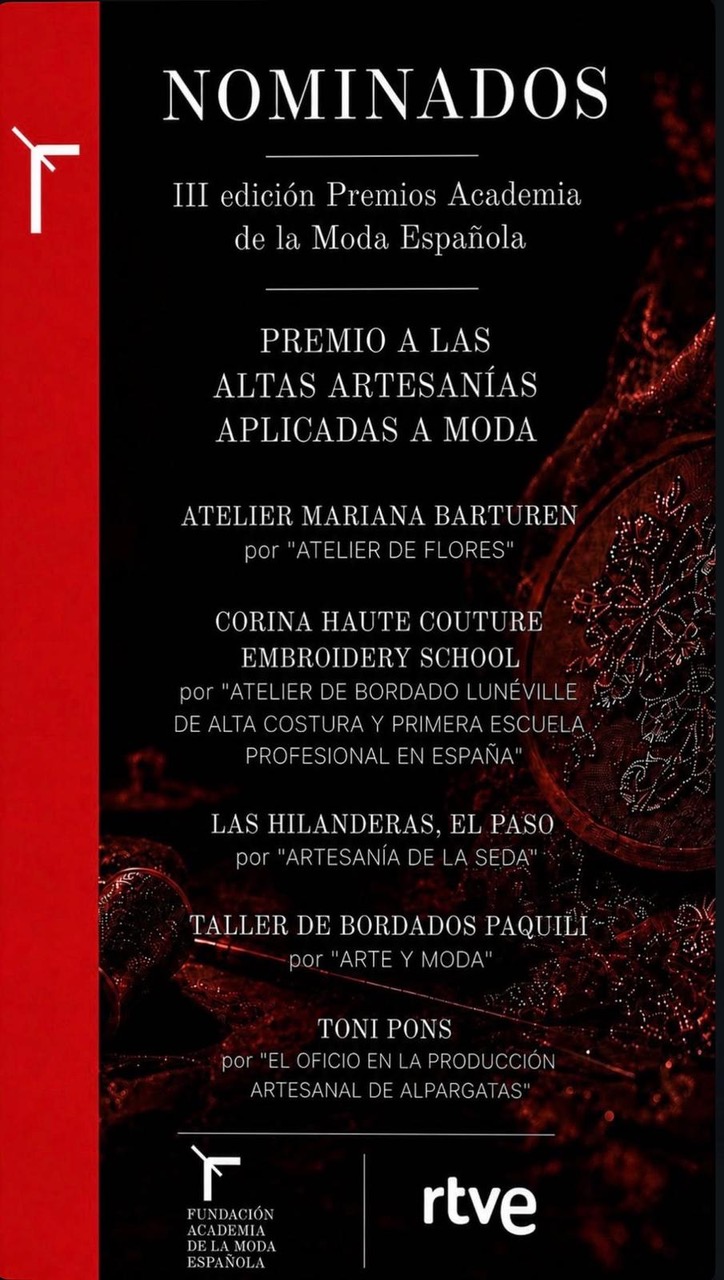 Las Hilanderas, El Paso, nominadas a los Premios Academia de la Moda Española 2026 en la categoría “Altas Artesanías aplicadas a la Moda”