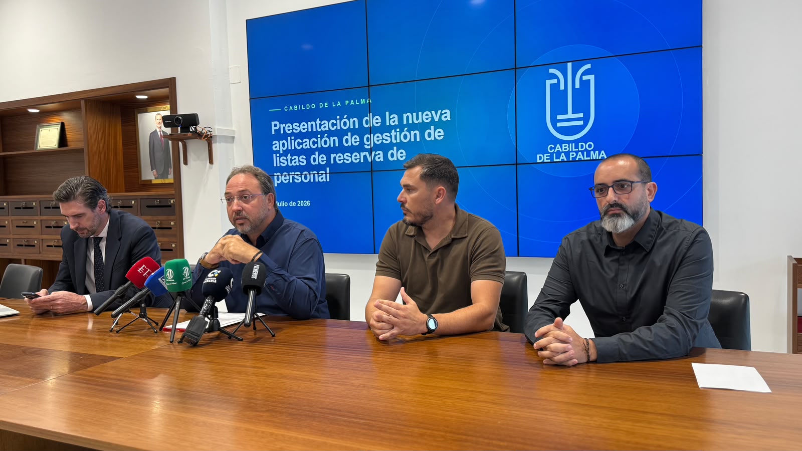 El Cabildo de La Palma presenta una nueva aplicación para modernizar la gestión de las listas de reserva de personal