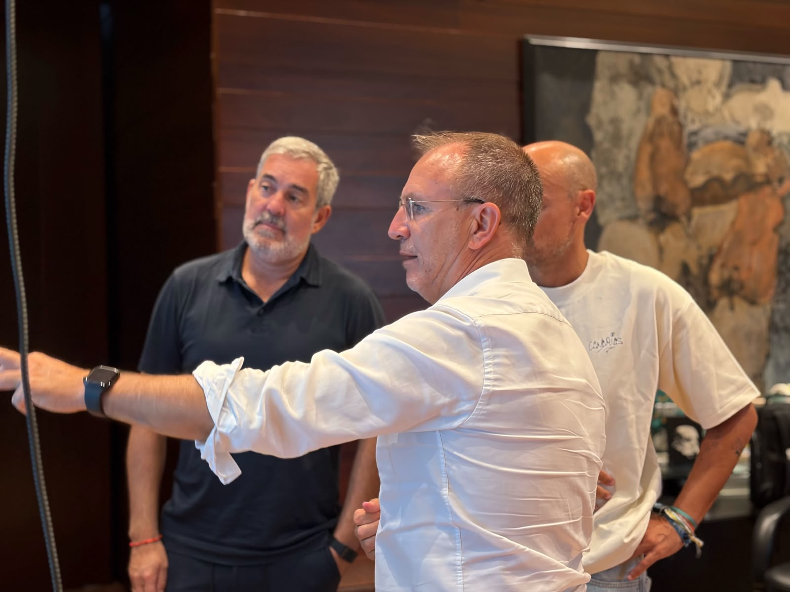 Sergio Rodríguez, Fernando Clavijo y Alfonso Cabello