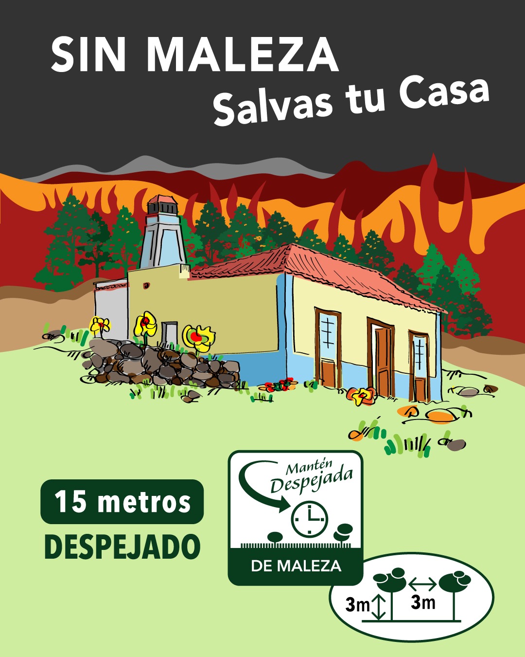 El Cabildo de La Palma refuerza la prevención de incendios forestales con una campaña de asesoramiento puerta a puerta