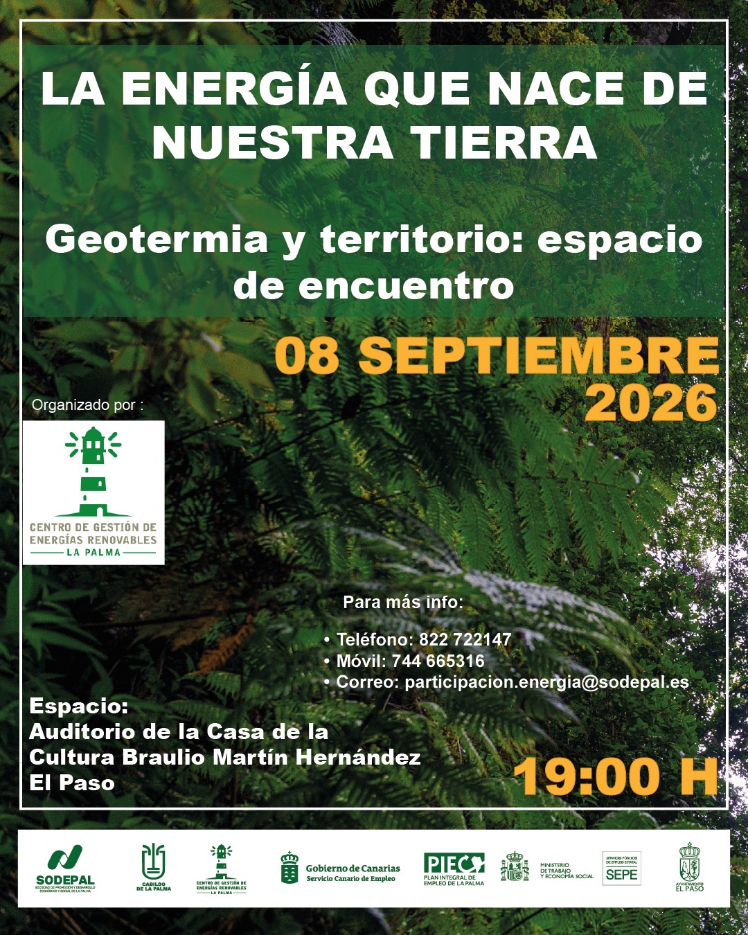Cartel Geotermia y Territorio