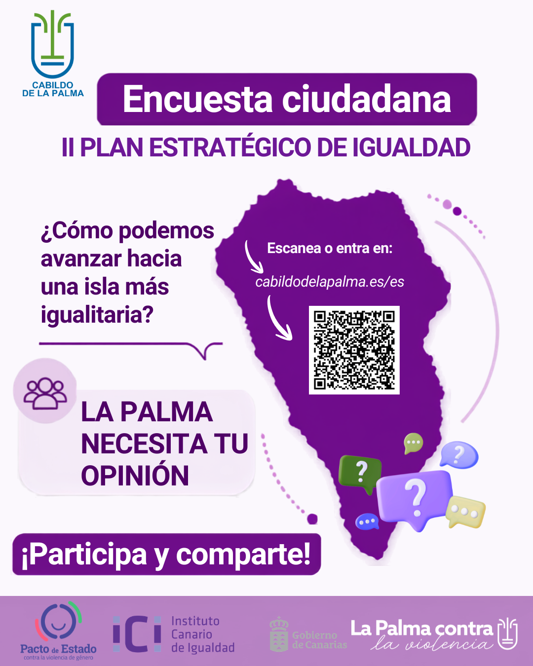 El Cabildo de La Palma implica a la ciudadanía en la elaboración del Plan Estratégico de Igualdad