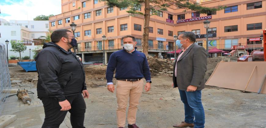Obras de renovación plaza José Mata