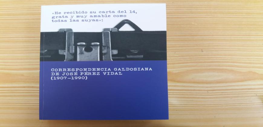 María Remedios González reúne en un libro la correspondencia galdosiana de José Pérez Vidal