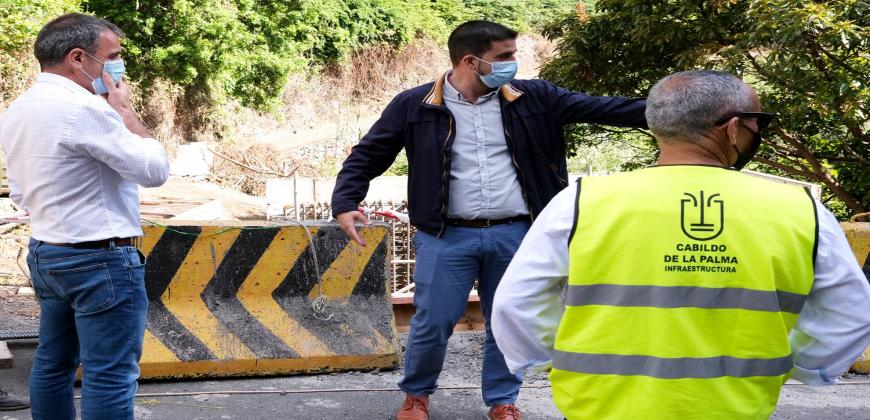 Las obras de mejora de acceso a Los Tilos entran en la recta final
