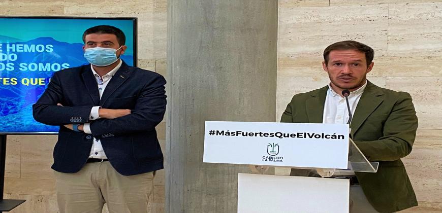 El presidente del Cabildo destacó la agilidad para dar respuesta a las necesidades de la ciudadanía durante este proceso eruptivo