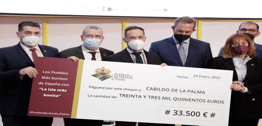 La Asociación Los Pueblos Más Bonitos de España dona 33.500 euros a las personas afectadas por el volcán 