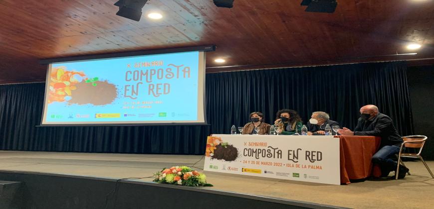 El Cabildo de La Palma acoge el 10º Seminario nacional de Composta en Red en Puntallana