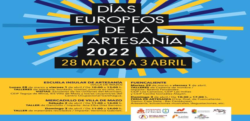 El Cabildo celebra los Días Europeos de la Artesanía con talleres y ferias en Mazo y Fuencaliente