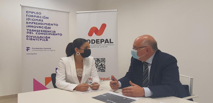 La Fundación ULL y Sodepal firman un convenio para contribuir a la innovación del tejido empresarial en La Palma