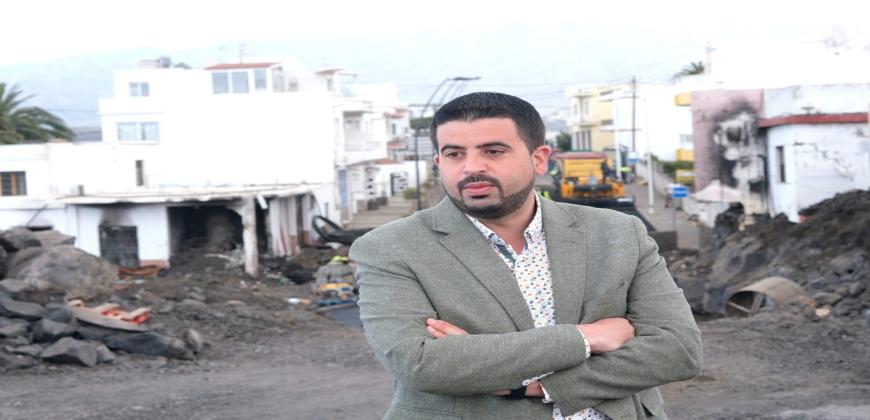 El Cabildo avanza en las obras de la carretera entre La Laguna y Las Norias para abrir la vía al tráfico lo antes posible 