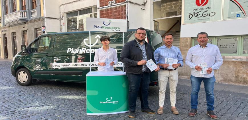 Campaña informativa subvenciones empleo Plan Recupera La Palma