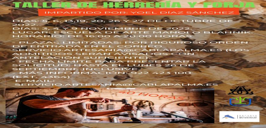 El Cabildo apuesta por los oficios tradicionales con un taller de herrería y forja 