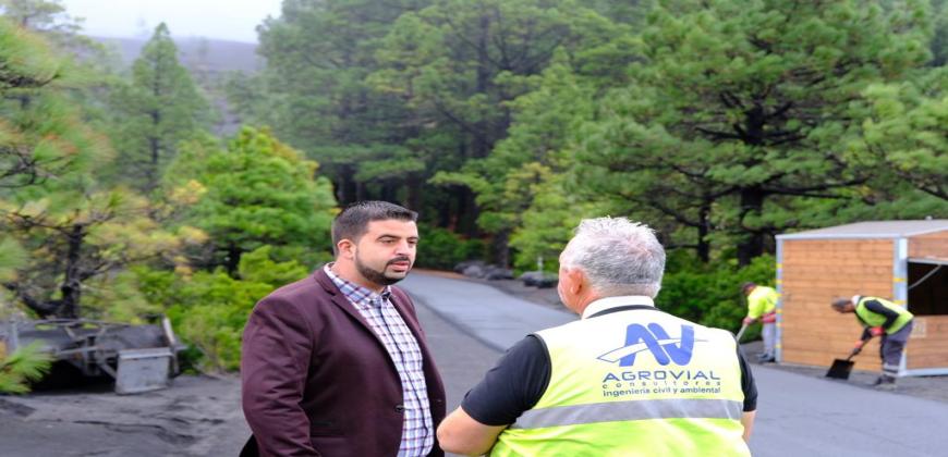 El Cabildo acomete el último tramo de la carretera del Pilar tras concluir la repavimentación entre el Refugio y La Pavona