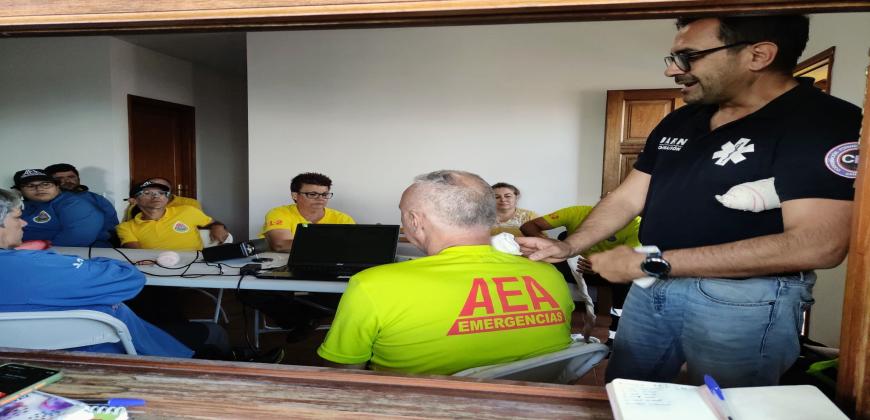 Seguridad y Emergencias promueve la formación en primeros auxilios básicos entre el voluntariado de la Isla