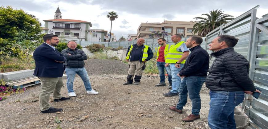 El Cabildo reanuda las obras de la plaza Francisca Gazmira de El Paso 