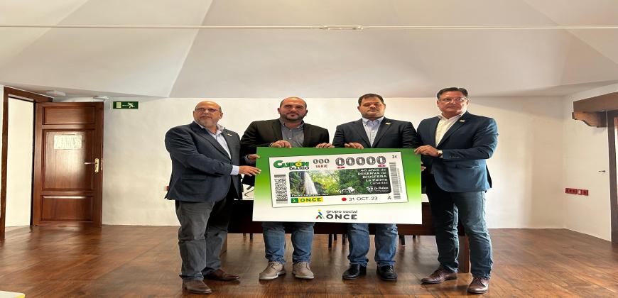 La Reserva de la Biosfera de La Palma será la imagen de un cupón de la ONCE para celebrar su 40 aniversario