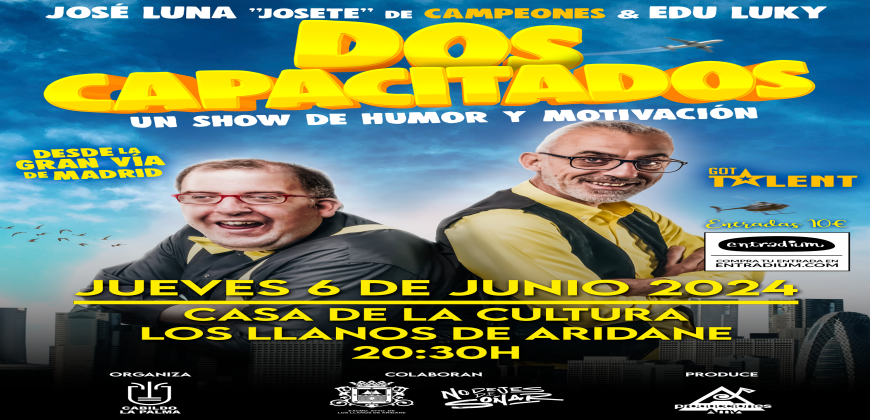 El Cabildo trae el espectáculo ‘Dos Capacitados’ a La Palma