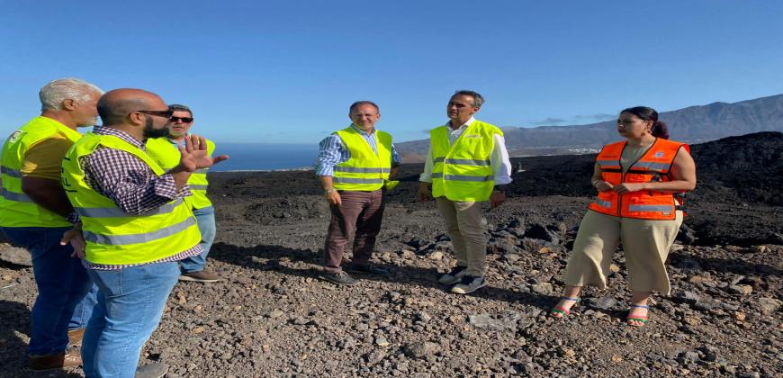 El Cabildo acerca el sur de la Isla al Valle de Aridane avanzando en la recuperación de la carretera de Todoque