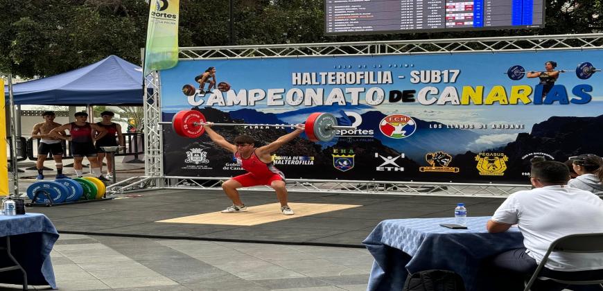 El impulso del Cabildo permite la implantación de la halterofilia en La Palma