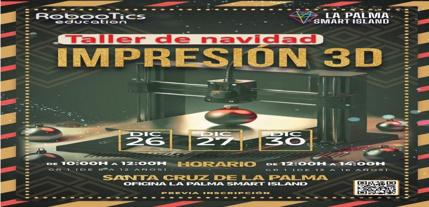 El Cabildo organiza talleres navideños de impresión 3D para escolares
