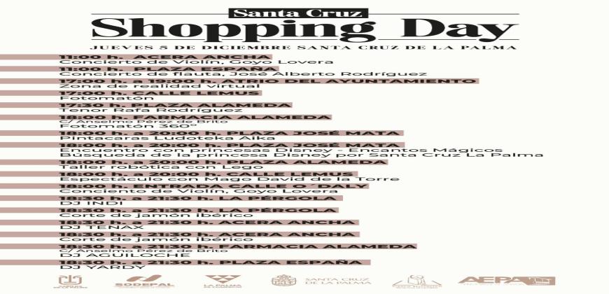 Música, gastronomía y actividades para los más pequeños completan el programa del ‘Santa Cruz Shopping Day’ 